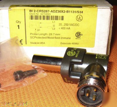 New turck BI2-CRS287-ADZ30X2-B1131/S34 sensor BI2CRS287