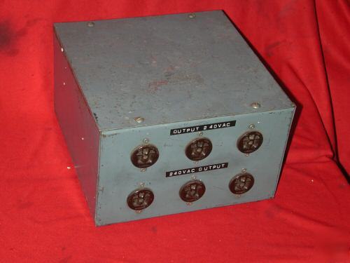 Heinemann 120-240 voltage converter transformer