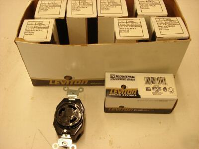 Leviton twist lock rec. nema l 6-30 30 amp 3 pole 