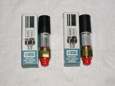 2 vista-gage 50-600 psi pressure indicators #591-106