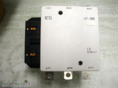 3 phase contactor 3 pole 140KW(285A) @ 415V, 220V coil 