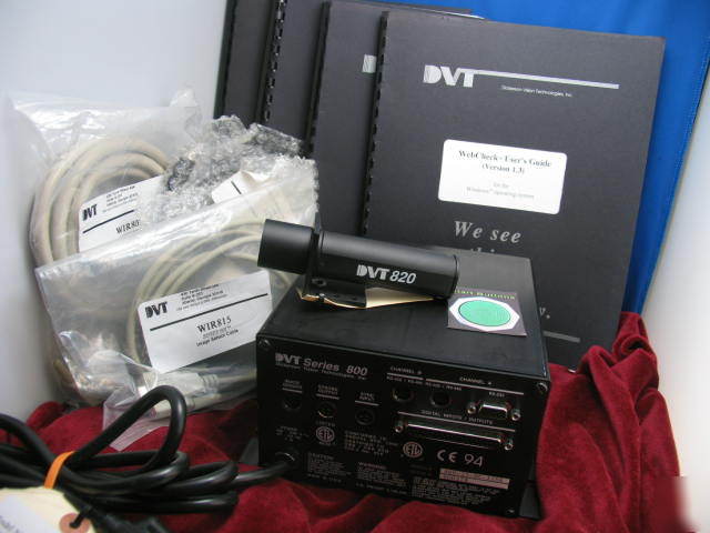 800 series dvt vision system w camera cables & software