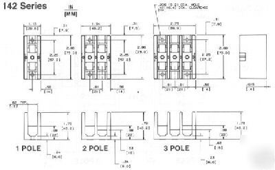 Marathon distribution block 600V-175A - 3 phase