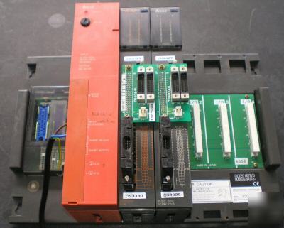 Mitsubishi melsec plc A61P AY42 AX42 A65B modules back 