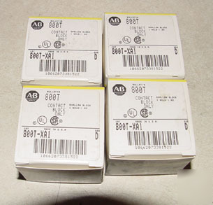 New 4PC allen bradley 800T-XA1 contact block in box