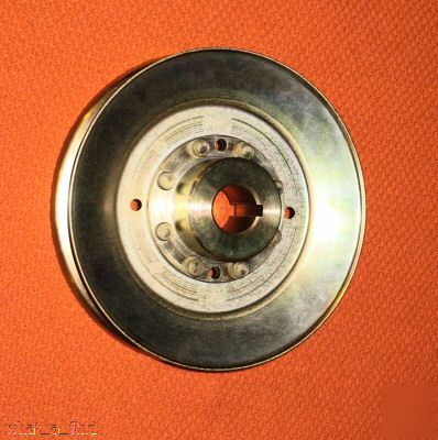 New 5 1/8 v-groove pulley 3/4 id bore keyed 3/16 inch