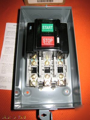 New allen bradley 609-baw motor starter push button enc