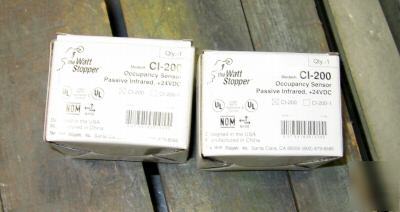 Lot of (2) wattstopper ci-200 occupancy sensors