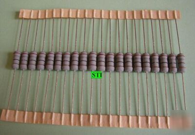 Lot of 20 resistors 18 ohm 1W 5%, - bonus chart 