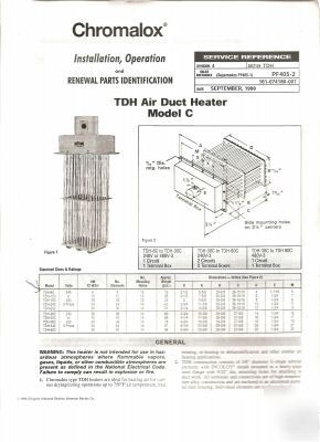 New (37 ) chromalox heaters tdh-6C in box never opened