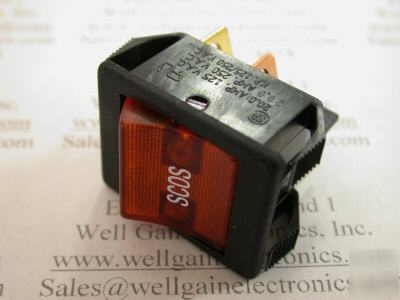 Oslo scos rocker switch mone dpst 20A 125VAC w lighted