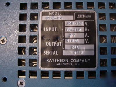 Sorensen power supply model STM5-24