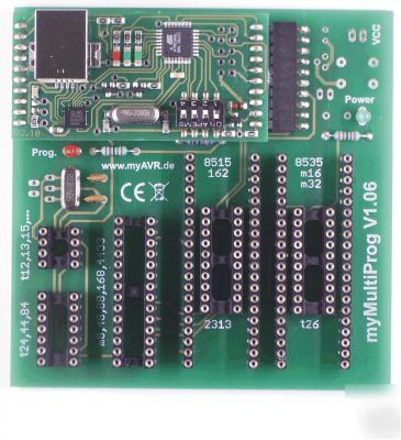 Universal usb programmer, avr atmel tiny mega 7SOCKET