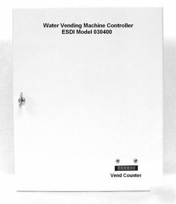 Water vending machine controller, vends 1-5 gallons