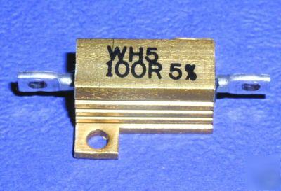 100R 10W wirewound resistor ........lot of 3 .........