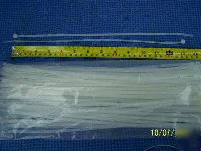 14 inch 100 white nylon, zip, cable what ya call it tie