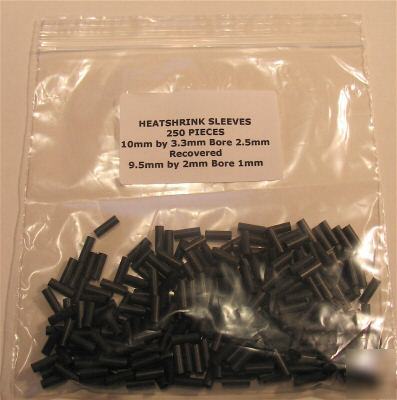 250 pieces of heatshrink sleeve length 10MM dia 3.3MM