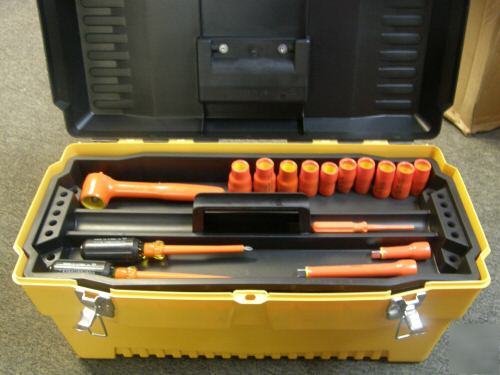 58PC insulated safety tool set 10,000 volts composite