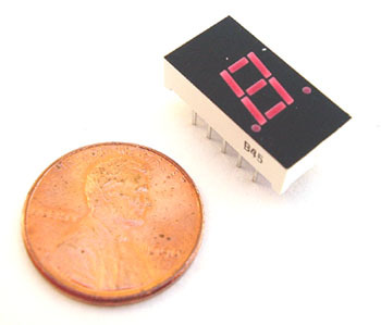 7 segment led display ~ red ~ 7.6MM ~ numeric (4)