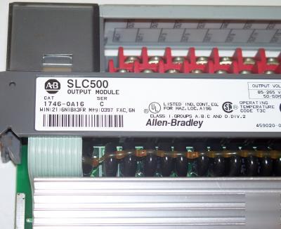 Allen bradley slc 500 triac output module 1746-OA16 c