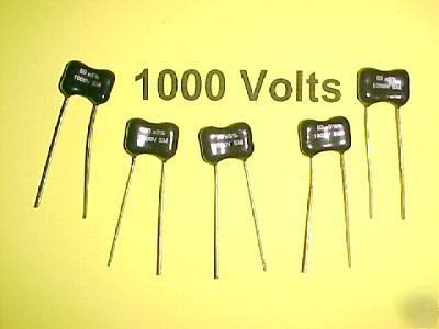 150PF at 500V dipped silver mica capacitors : qty=5