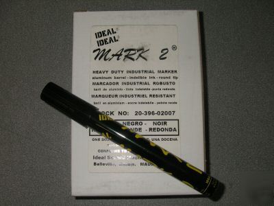 1DOZ black ideal mark 2 quick dry non-toxic markers- 