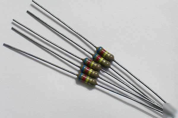 25) 620K ohm 1/2W .5 watt carbon film resistors 5%