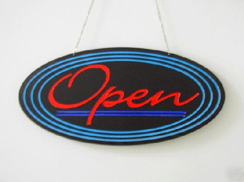 A beautiful animated el flashing open sign ( B3 )