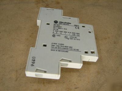 Allen bradley auxiliary contact 140-A11 aux