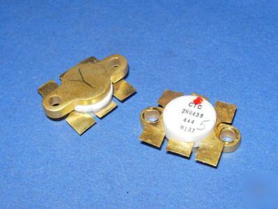 Ctc 2N6439 microwave gold transistor collectible rare 