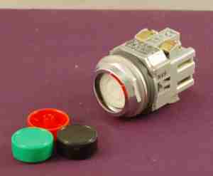 Idec ABD211N-bgr push button switch extended mom