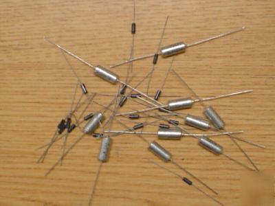 New 25 pcs 6V 10UF axial tantalum capacitors mil spec