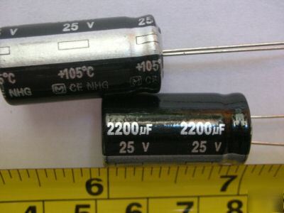 New 50PCS, 25V 2200UF radial electrolytic capacitors 