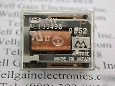 New aromat/pan/mat NF4-24V pcb relay 4PDT coil 5VDC 