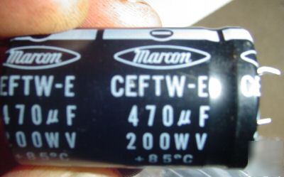 New marcon 200V 470UF capacitor 2PCS