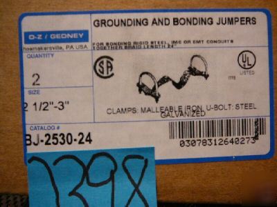 New o-z / gedney grounding and bonding jumpers - 