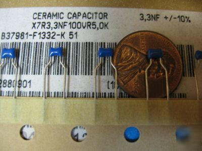 P/n - B37981F1332K ceramic capcitor X7R 3.3NF 10% 100V 