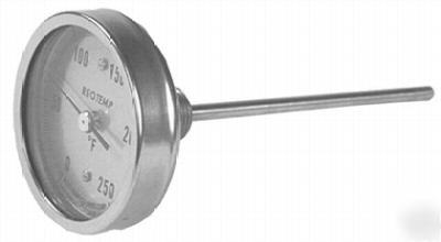 Reotemp bimetal thermometer 200-1000F 100-500C 5