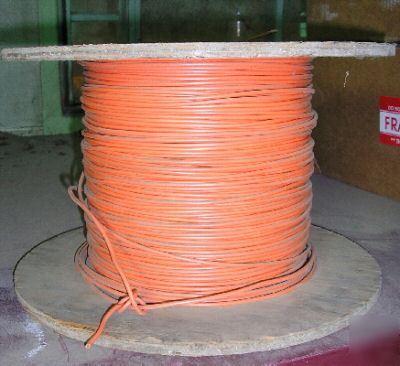 Roll of 12GA thhn orange stranded copper wire - 1500 ft