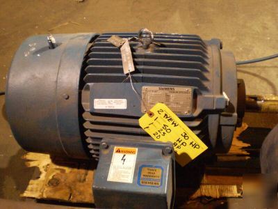 Siemens 30HP electric motor 1LA02864SE41 variable speed