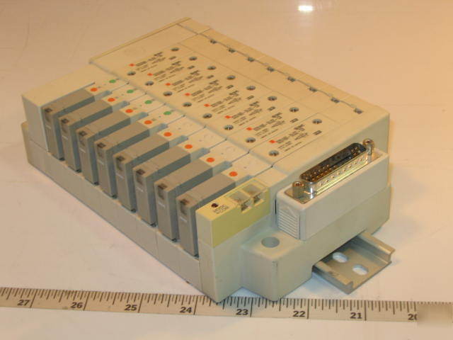 Smc pneumatic 8 solenoid valve block assembly SZ5XXX