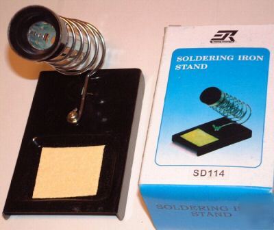 Solder/soldering iron stand/station with sponge tray