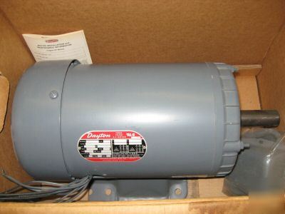 Dayton 5 hp 3-phase inverter duty motor ac 2N949