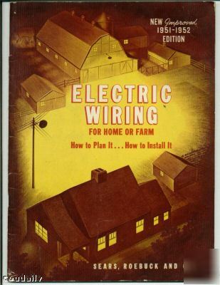 Electric wiring for your home sears roebuck 1951 book