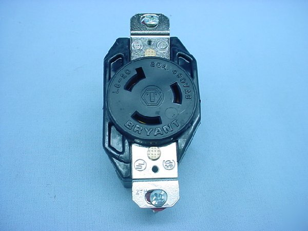 Hubbell L8-20 locking receptacle 20A 480V 70820FR
