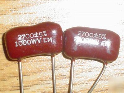 New 5PCS 1000V 2700PF dipped silver mica capacitors 