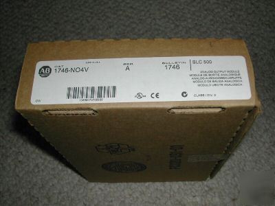 New in box allen bradley 1746-nov/a module