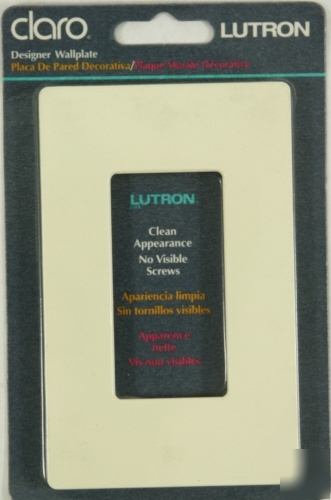 New lutron cw-1-al claro wallplate almond 