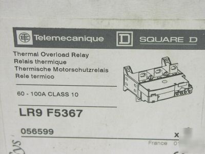 New telemecanique LR9F5367 overload relay LR9-F5367 