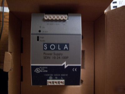 Sola hevi-duty power supply din mount SDN10--24-100P 